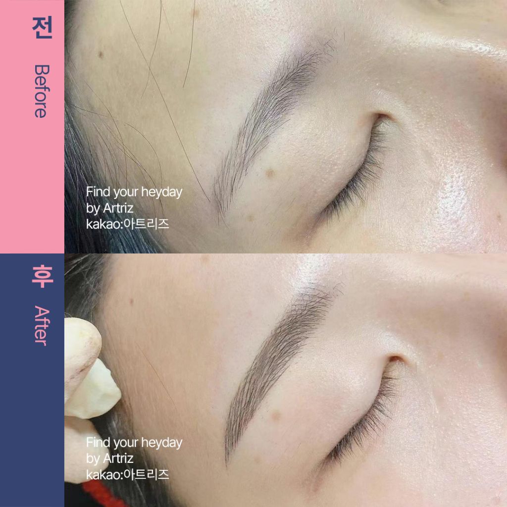 눈썹문신 before after